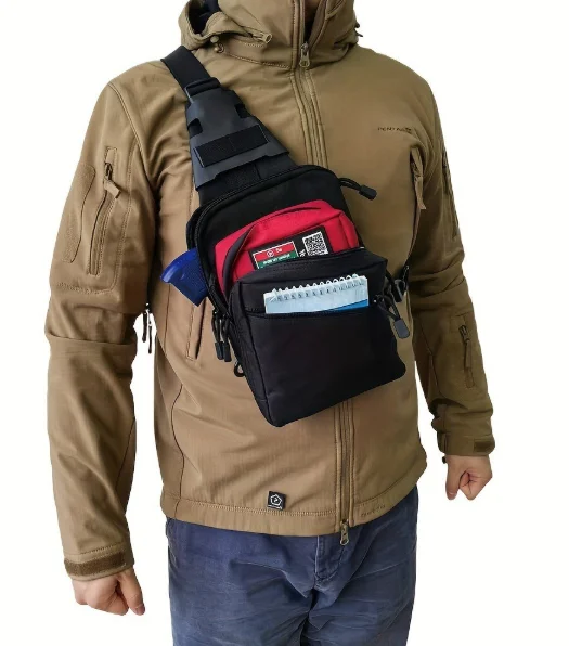 Edc Pistol Carry Bag - Tactical Concealed Carry Sling Bag: Quick-Access