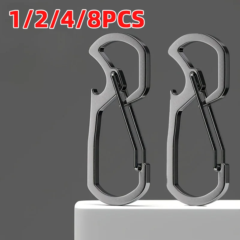 Bottle Opener Keyring - Multifunctional Stainless Steel Outdoor Hanging Buckle,