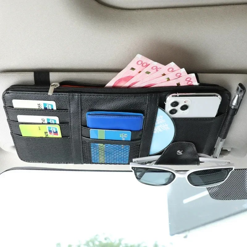 Edc Carry Pen - Car Sun Visor Organizer Multi-Pocket Auto