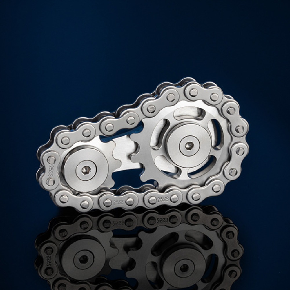 Fidget Spinner Bearing - Metal Hand Spinner Chain Gear Metal