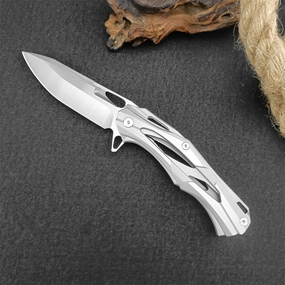 Edc Carry All - EDC Folding Pocket Knife Hollow‑Cut All‑Steel