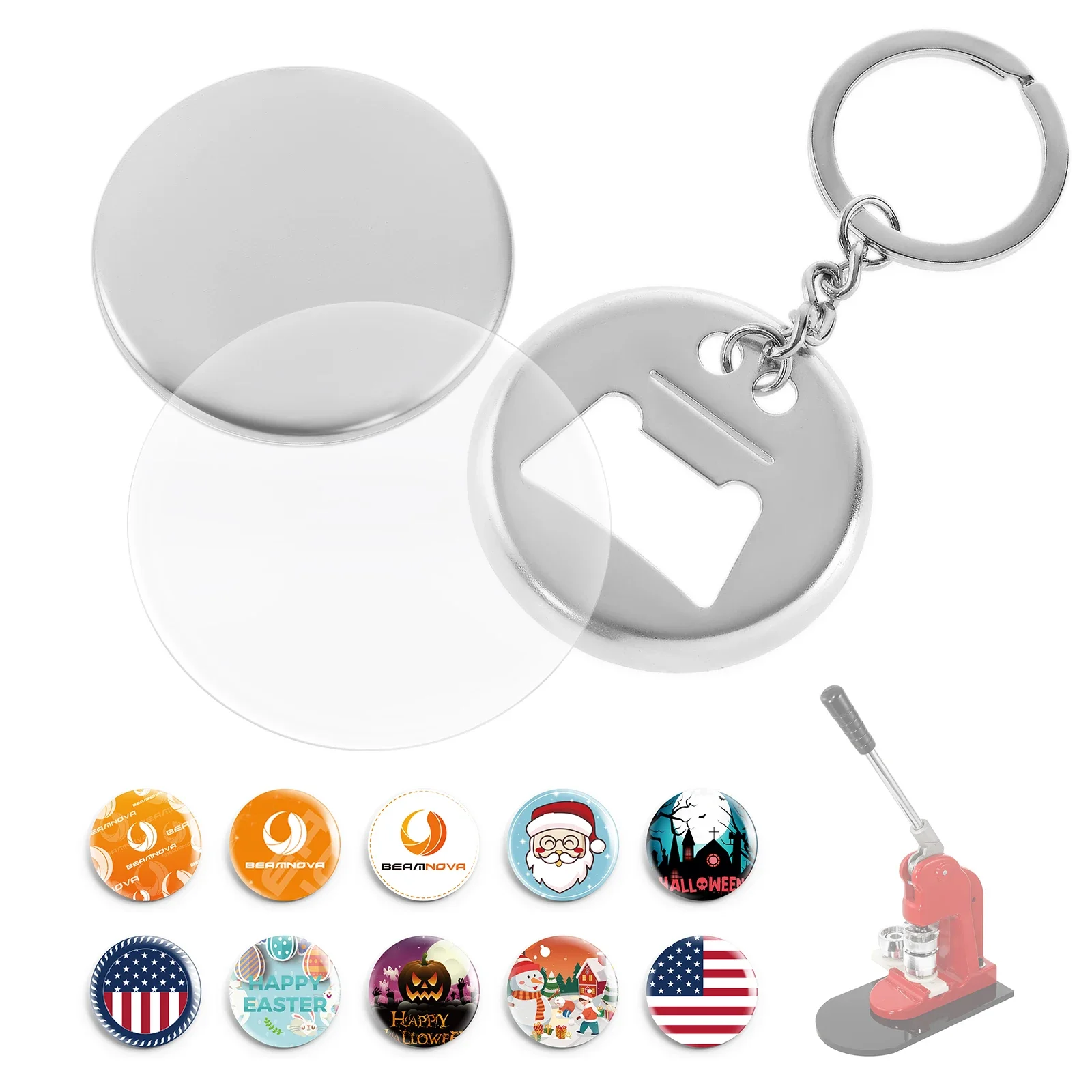 Bottle Opener Keyring - 50Pcs 2.25