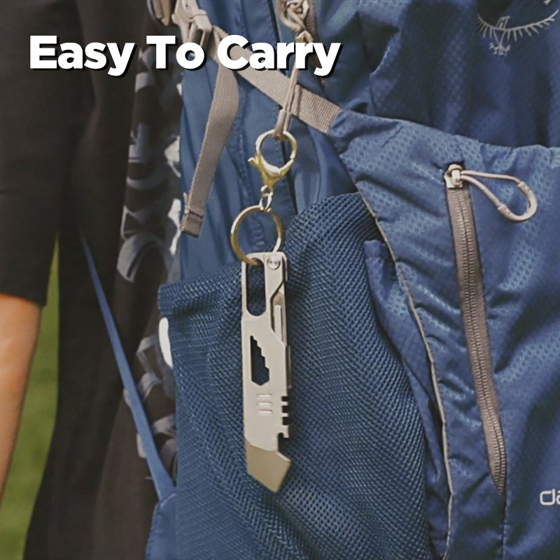 Titanium Pry Bar - Outdoor Portable EDC Multifunctional Titanium Alloy