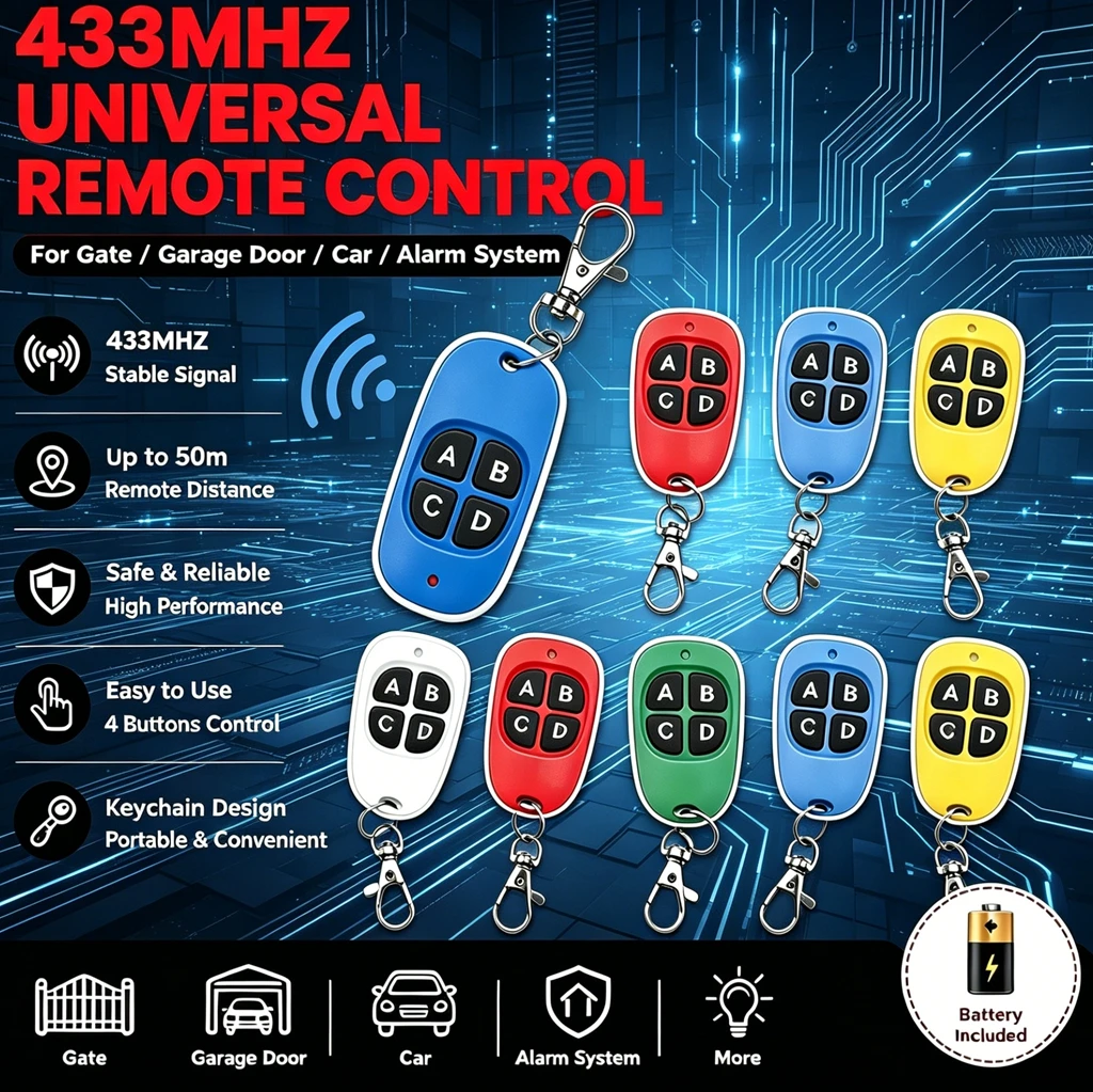 Bottle Opener Keyring - 10PCS Wireless RF 433mhz Remote Control