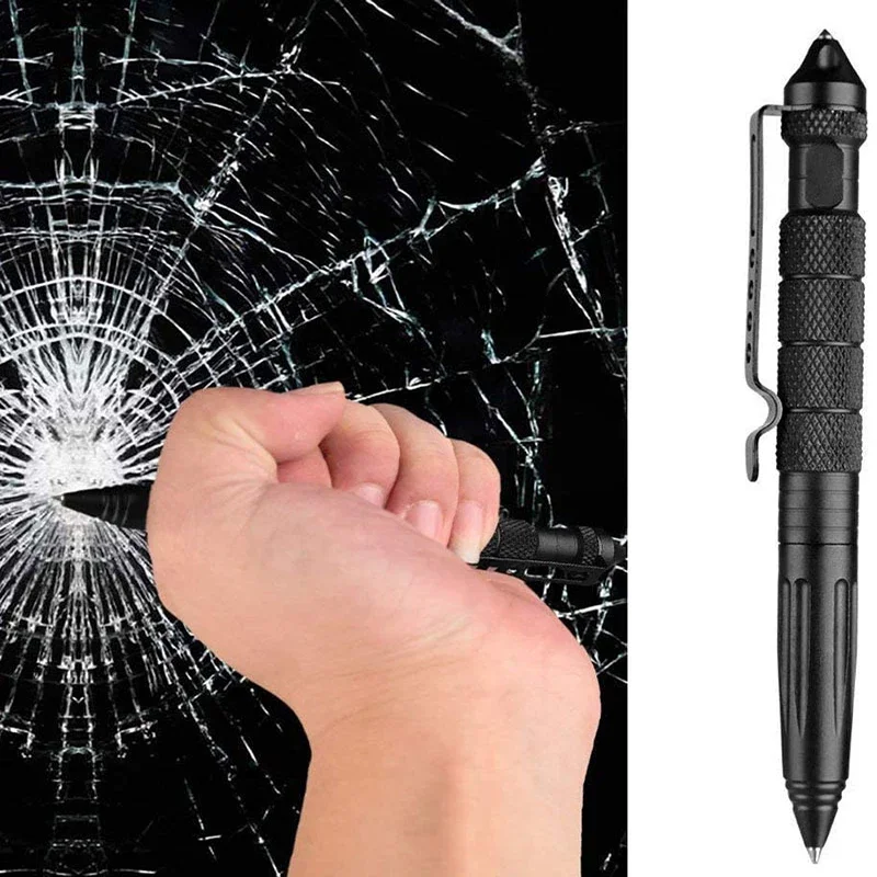 Pen Tactical Glass - Outdoor Multi-functional Metal Tactical Pen Anti-slip