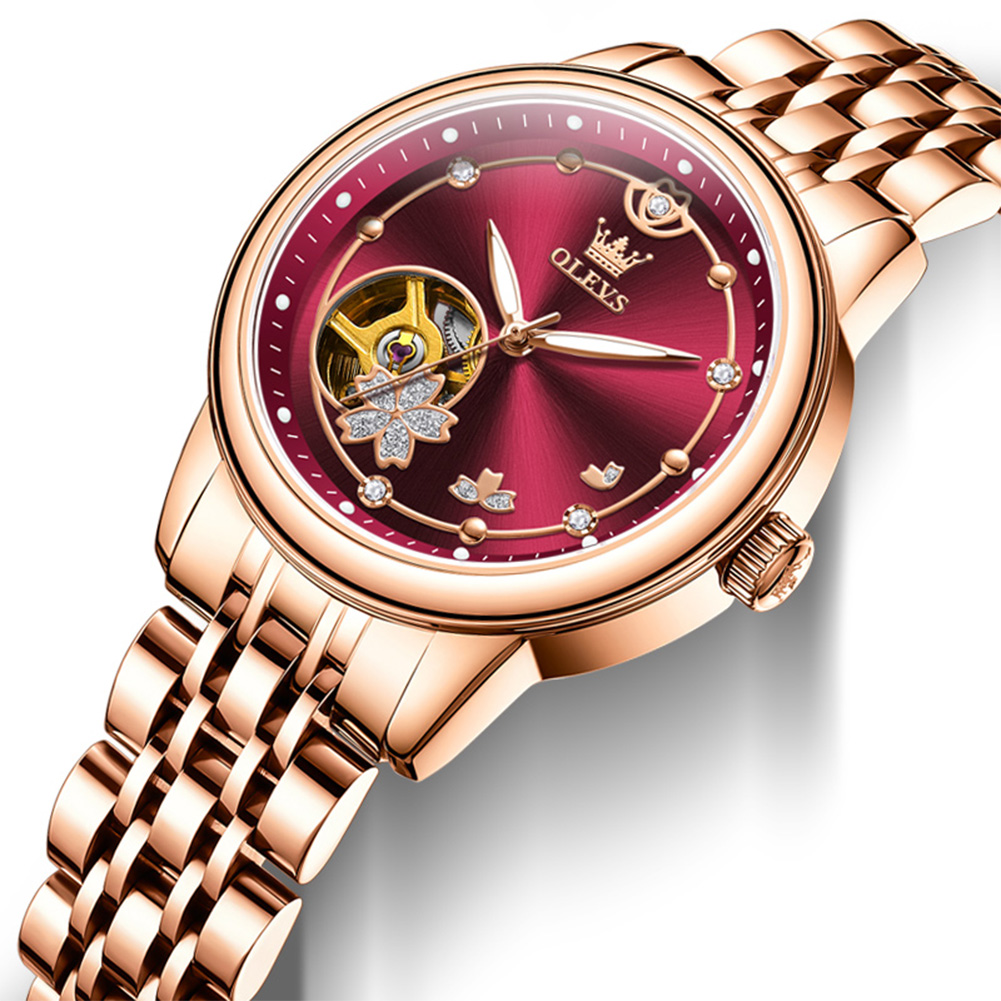 Rose Gold Wine Red Luxury Casu - Watch Winder Compact review and price