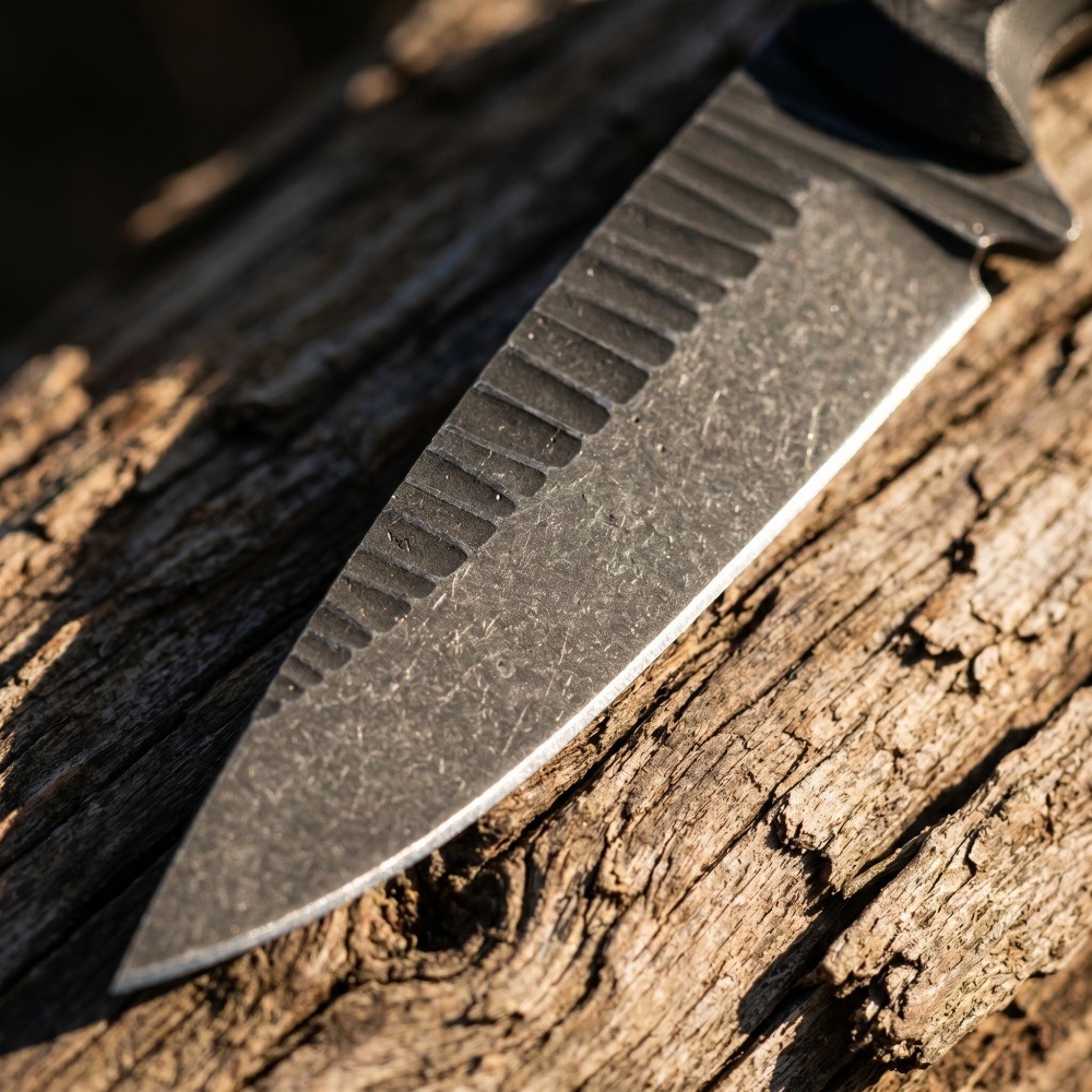 Full Tang Bushcraft Knife D2 B - Edc Carry Fixed Blade Knife review and price