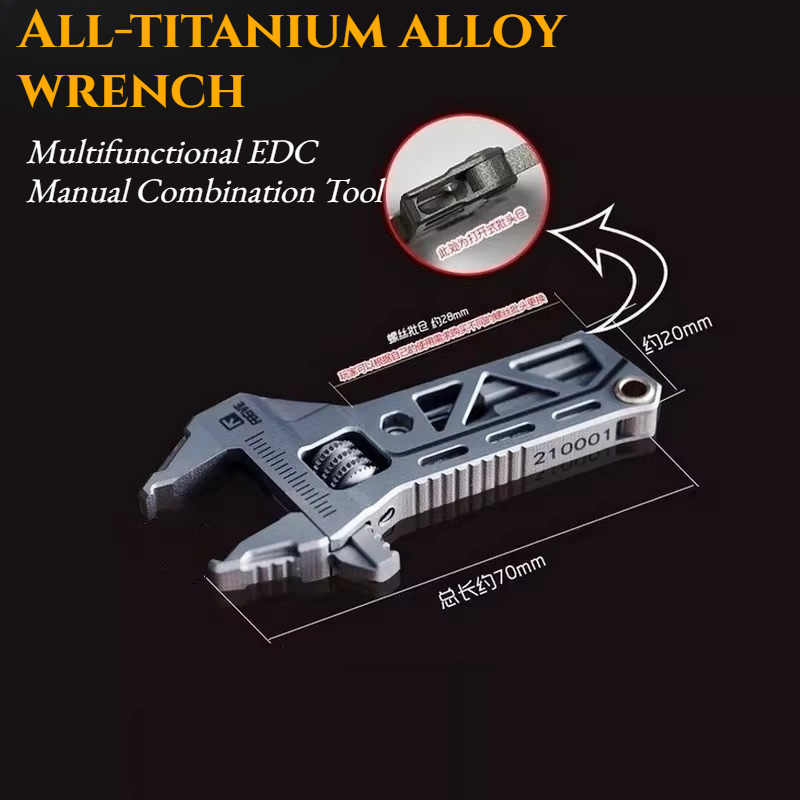 TC4 All-titanium Alloy Wrench  - Edc Carry All review and price