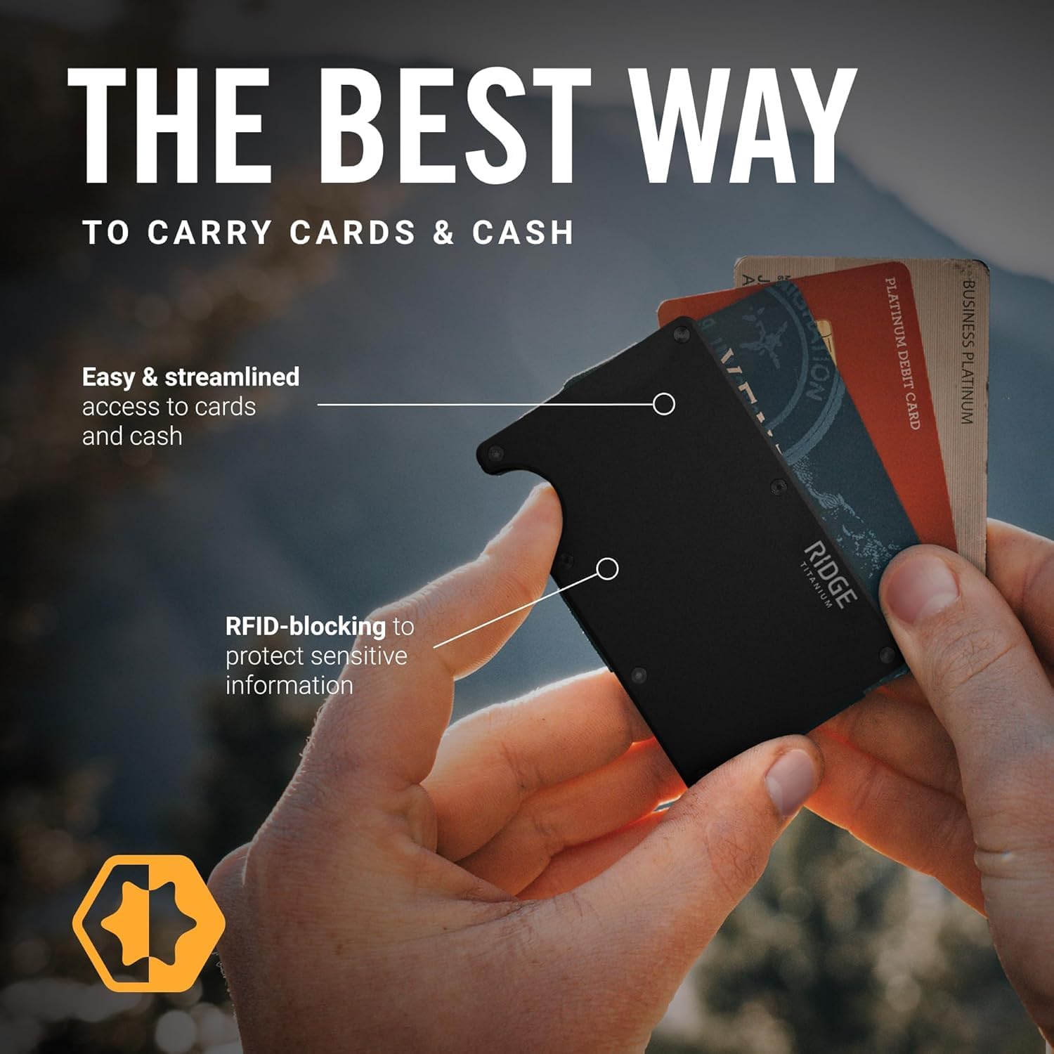 The Ridge Wallet for Men, RFID - Wallet Slim Titanium review and price