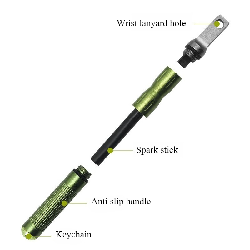 Portable Waterproof Flint Emer - Ferro Rod Striker review and price