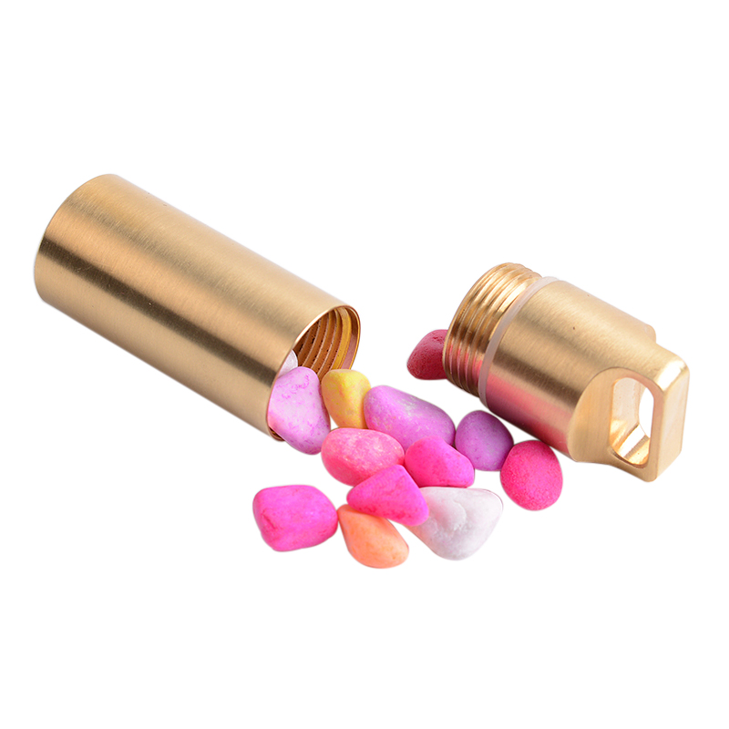 Brass Airtight Watertight Stor - Pill Fob Capsule review and price