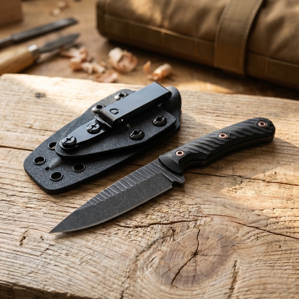 Full Tang Bushcraft Knife D2 B - Edc Fixed Blade Deep Carry review and price