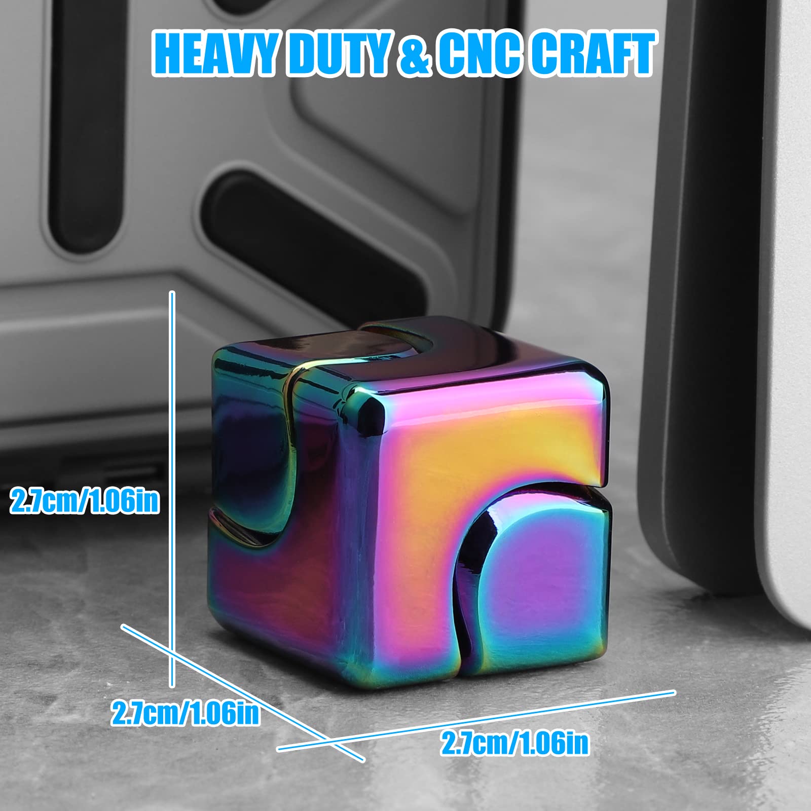 Metal Cube Rotating Fingertip  - Fidget Spinner Bearing review and price