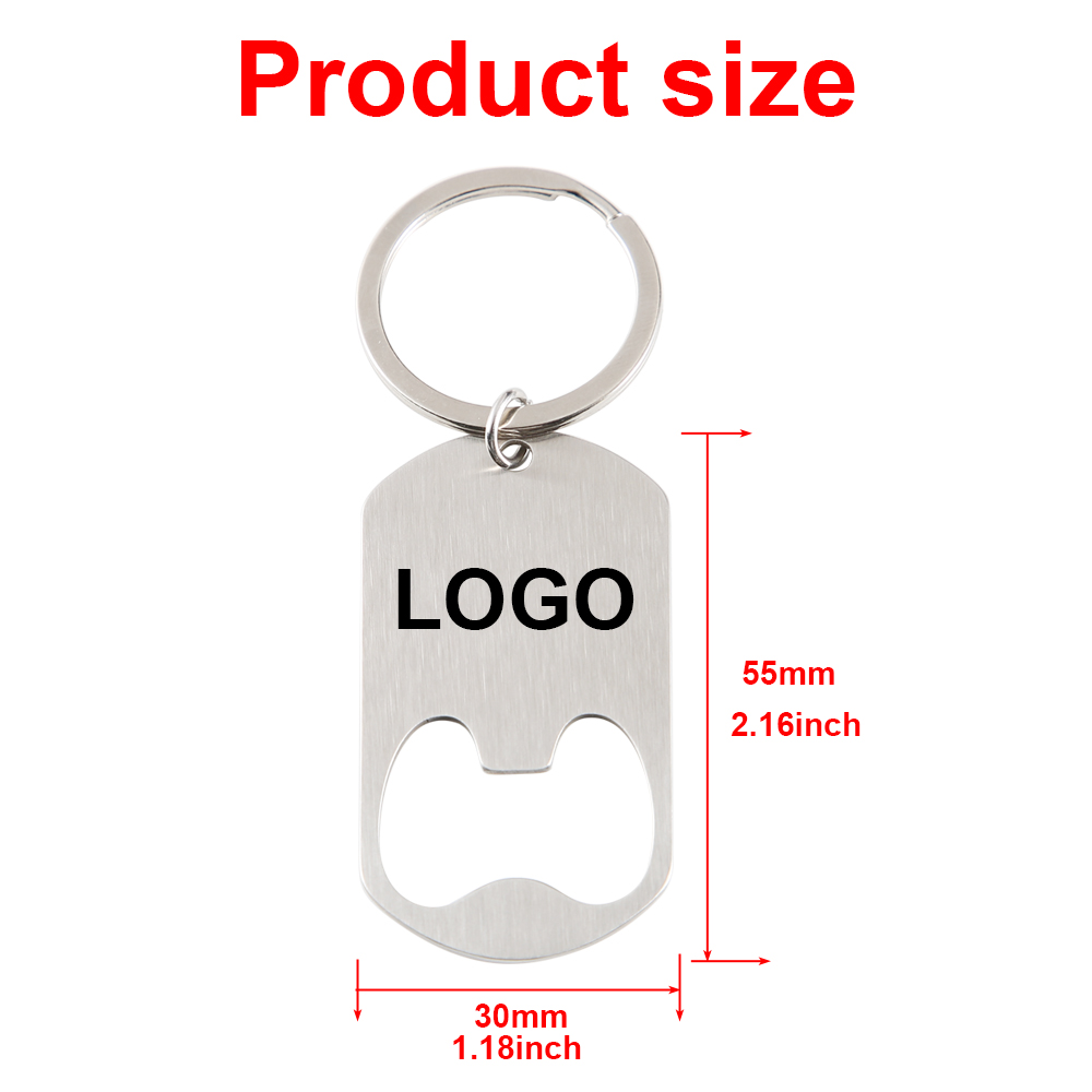 Custom Company Logo Stainless  - Bottle Opener Keyring review and price
