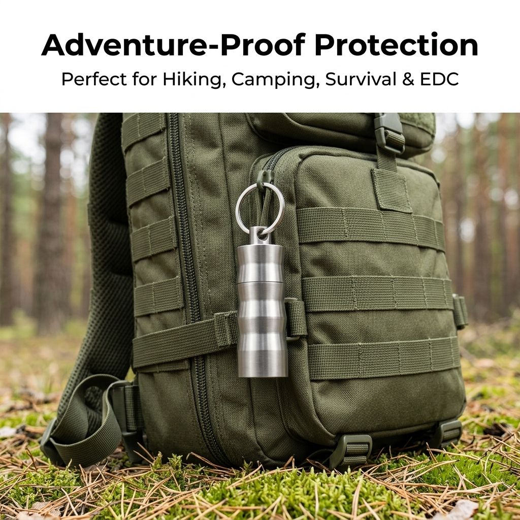 Tivosy Pure Titanium Pill Hold - Pill Fob Capsule review and price