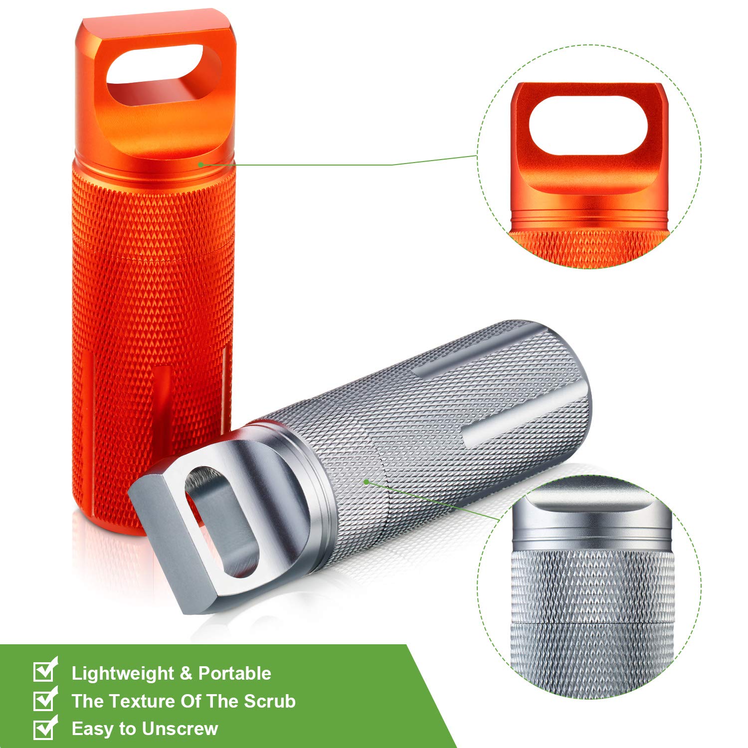 1Pack Aluminum Outdoor Dry Con - Pill Fob Capsule review and price