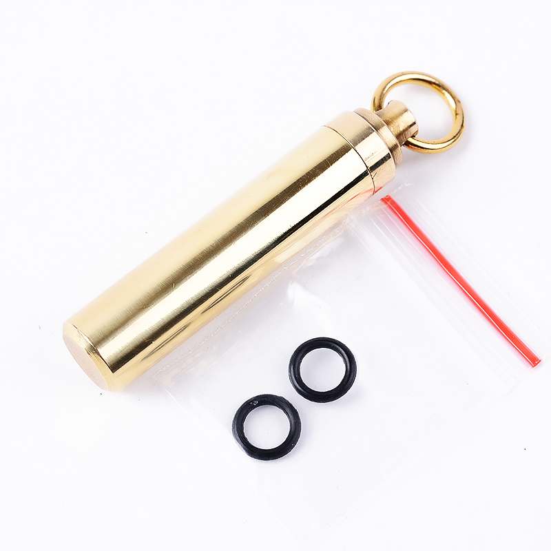 1 PC Solid Brass Waterproof Pi - Pill Fob Capsule review and price