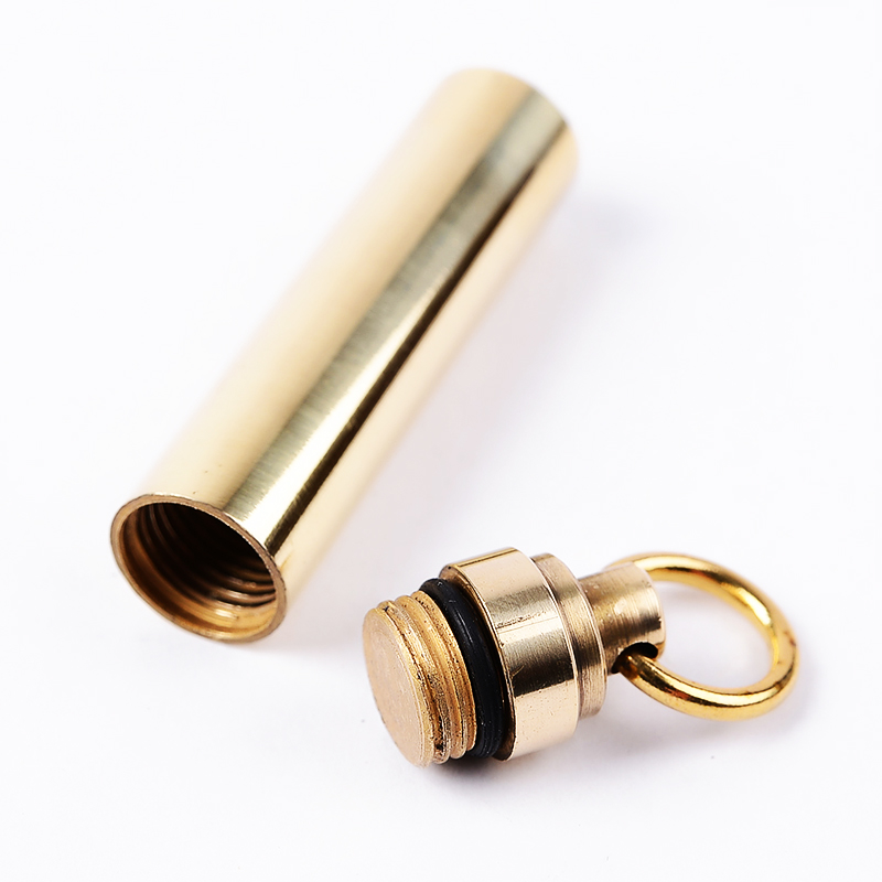 1 PC Solid Brass Waterproof Pi - Pill Fob Capsule review and price