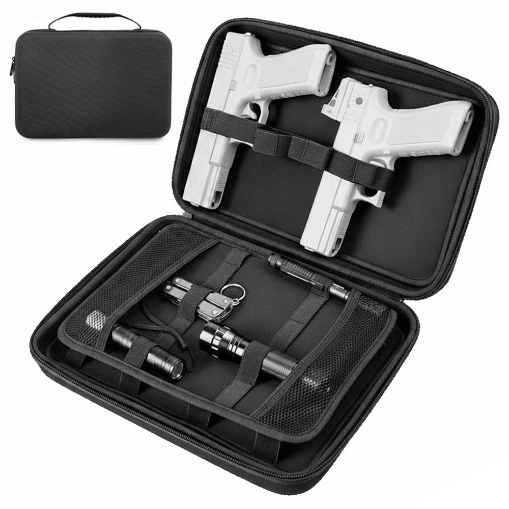 Tactical Pistol Gun Case Dual  - Edc Pistol Carry Bag review and price