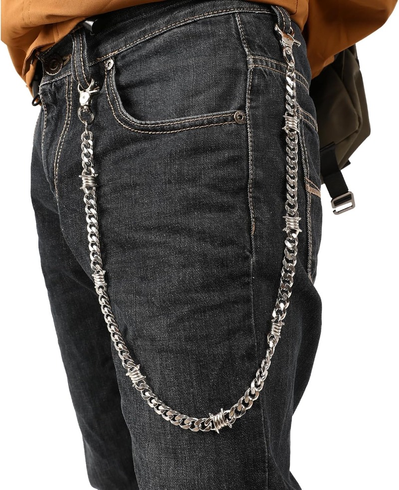 Biker Wallet Chain for Men Boy - Wallet Slim Titanium review and price