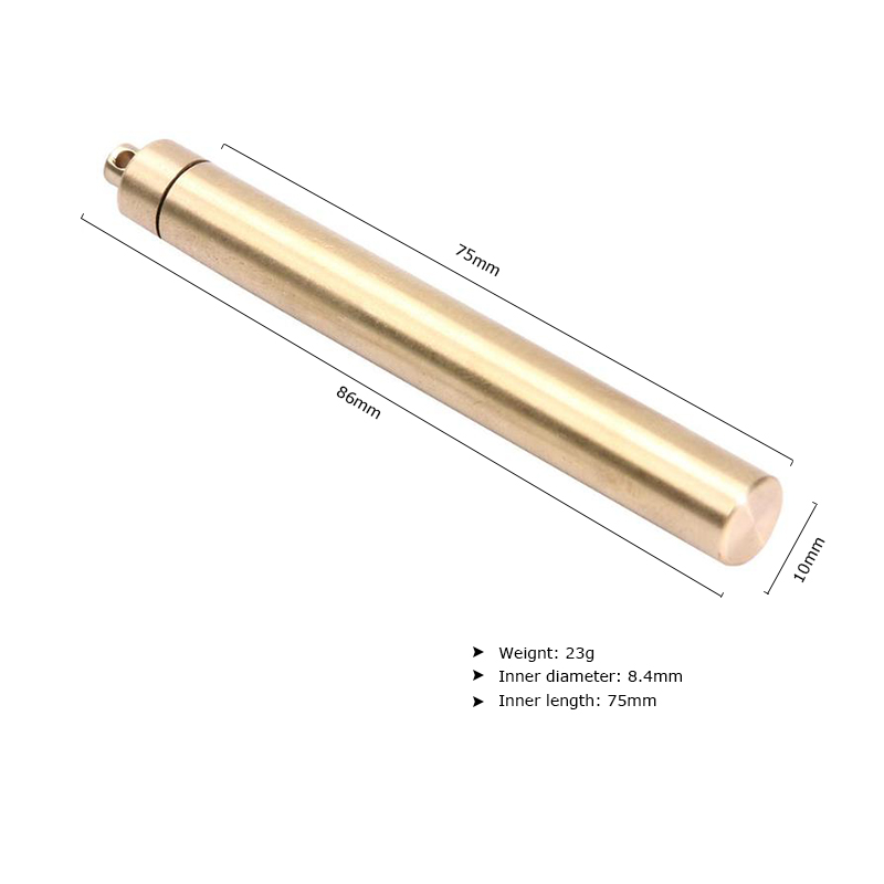 Brass Airtight Watertight Stor - Pill Fob Capsule review and price