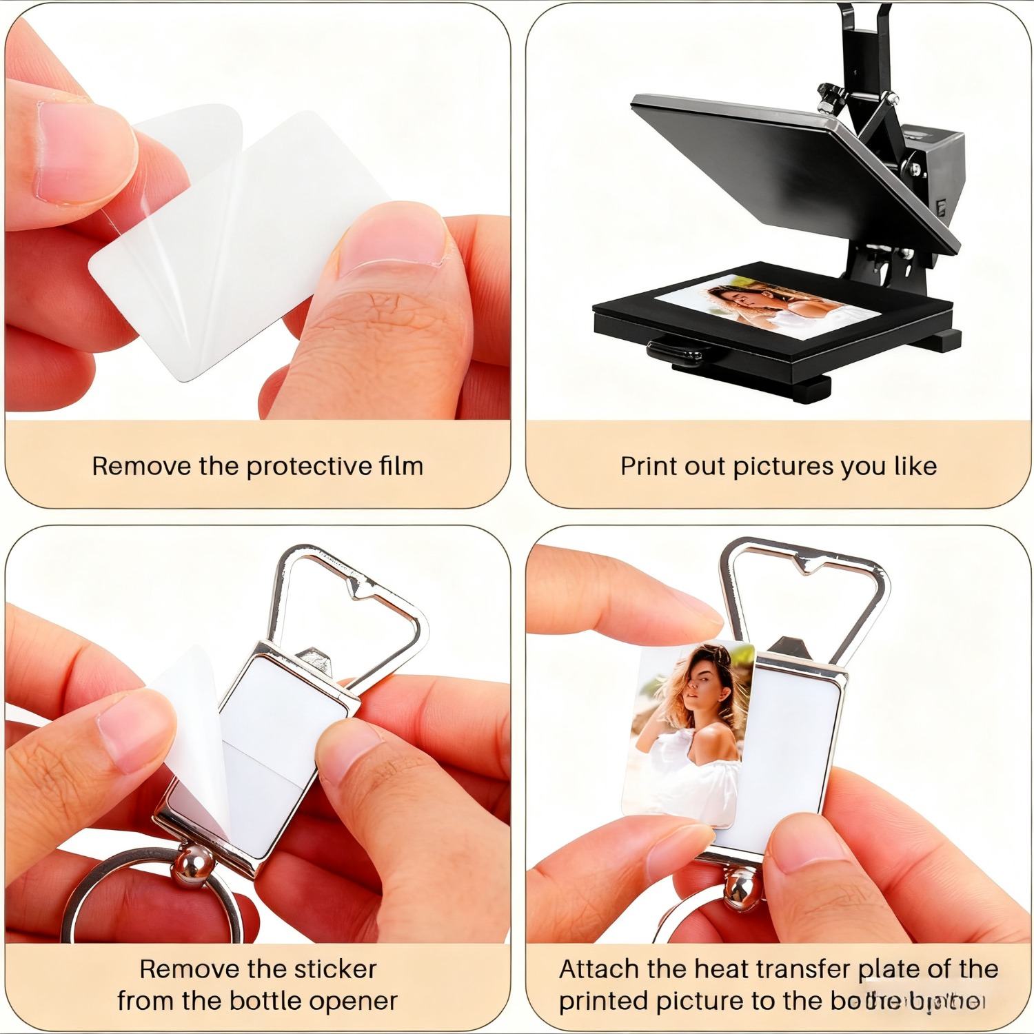 10pcs Sublimation Blanks Keych - Bottle Opener Keyring review and price
